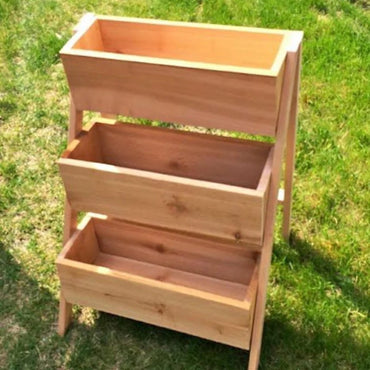 Handmade 3 Tier Cedar Raised Garden Planter
